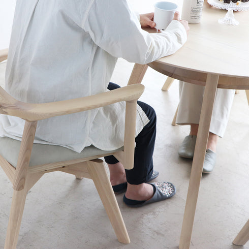 シロカ 110円形ダイニングテーブル(W1100×D1100×H720)