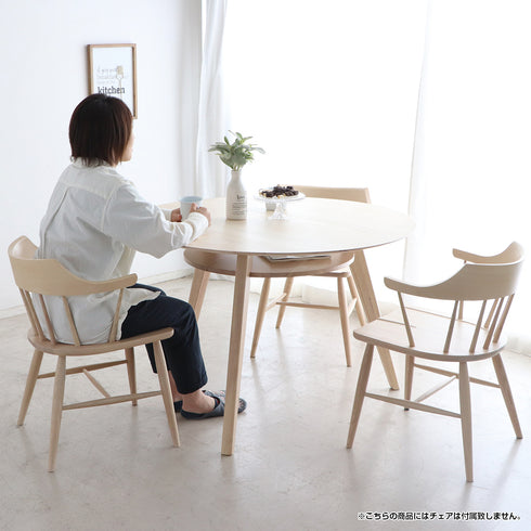 シロカ 110円形ダイニングテーブル(W1100×D1100×H720)