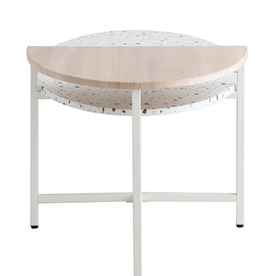 テラーゾ 円形リビングテーブル(W1220×D600×H520)