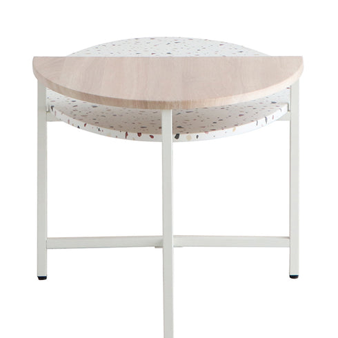 テラーゾ 円形リビングテーブル(W1220×D600×H520)