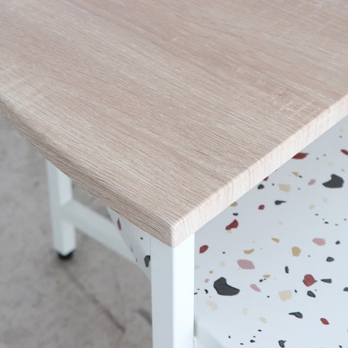 テラーゾ 円形リビングテーブル(W1220×D600×H520)