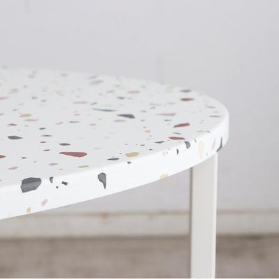 テラーゾ 円形リビングテーブル(W1220×D600×H520)