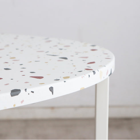 テラーゾ 円形リビングテーブル(W1220×D600×H520)