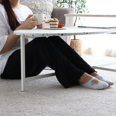 テラーゾ 円形リビングテーブル(W1220×D600×H520)