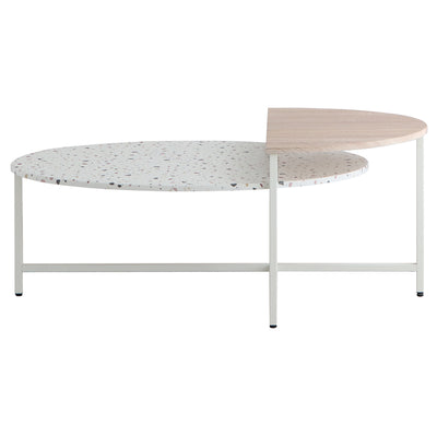 テラーゾ 円形リビングテーブル(W1220×D600×H520)