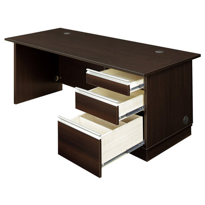 【思考を止めない滑らかさ】
使いたいものがすぐ取り出せるダブルサスペンションレール採用の引出しが、ストレスフリーな動作であなたの集中力を途切れさせません。