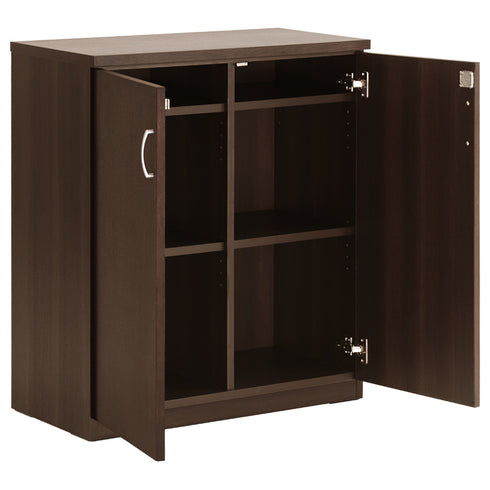 【見た目以上の大容量収納】
広々とした内部は4つの空間に分かれており、書類から備品まで、あらゆるものを効率的に整理して収納できます。