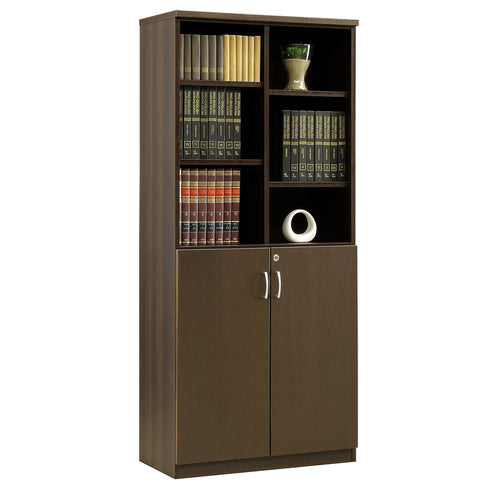 国産役員用オープン棚付き書庫(W805×D400×H1820)