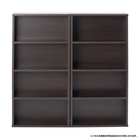 設置スペースに合わせて、本棚2台を付属の連結パーツで上下連結や横連結して使うこともでき、たくさん収納したい方にピッタリです。