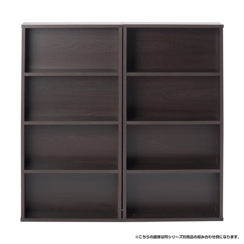 設置スペースに合わせて、本棚2台を付属の連結パーツで上下連結や横連結して使うこともでき、たくさん収納したい方にピッタリです。