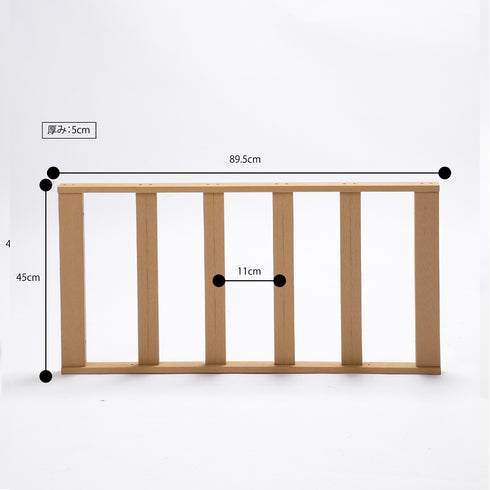 ウッドデッキ サイドパネル(W895×D50×H450)