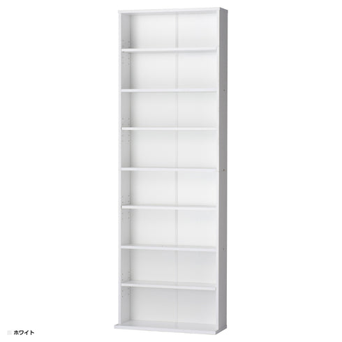 【明るく開放的なお部屋を演出】
清潔感のあるホワイトは、壁に溶け込むように馴染み、お部屋全体を明るく広々と見せてくれるので、圧迫感なく大容量の収納が叶います。