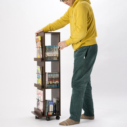 底面にはキャスターが5個付いているため、ラクラク移動でき、どの方向にも動かしやすいです。