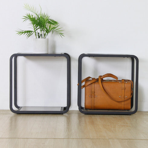 アイアンチーク ボックスシェルフ(W450×D350×H450)