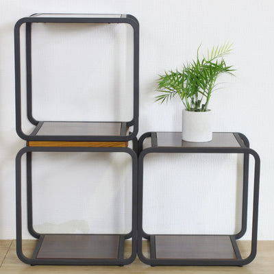 アイアンチーク ボックスシェルフ(W450×D350×H450)