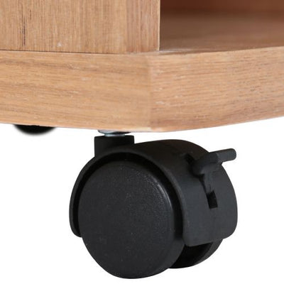 【移動も固定もスムーズ】お掃除の時に楽々動かせるキャスターには、固定したい時に安心なストッパーが付いています。