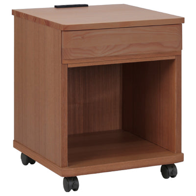 【温もりある暮らしのそばに】
天然木のニレ材を使った突板の美しい木目が、お部屋に温かみと落ち着きを与え、上段の引き出しと下段のオープンスペースが、見せる収納と隠す収納を両立させます。