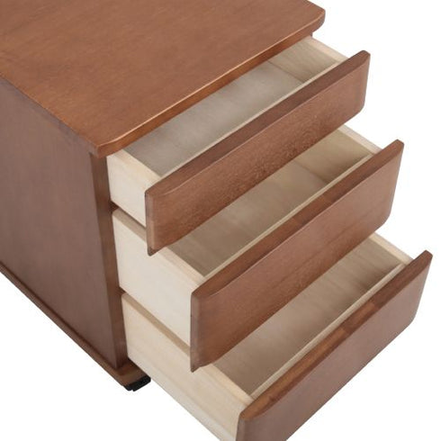 【3杯の引き出しでたっぷり収納】
リモコンや文房具、生活小物など、高さの違う引き出しにすっきりと整理整頓でき、テーブルの上をいつも綺麗に保てます。