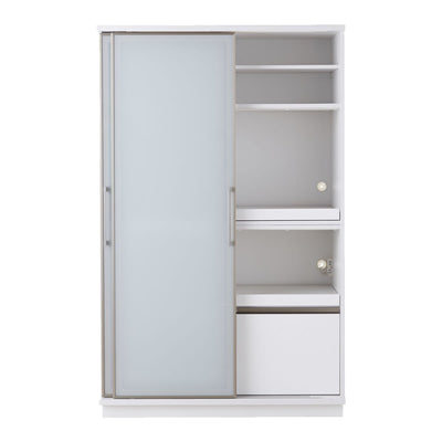 アリス 122OP 両ガラス型スライド食器棚(W1220×D550×H1945)