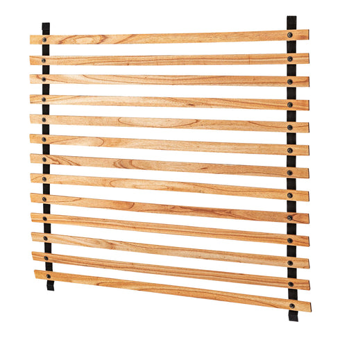 天然木ならではの木目が美しく、木の温かみを感じられるワイドタイプのラダーパーテーションです。