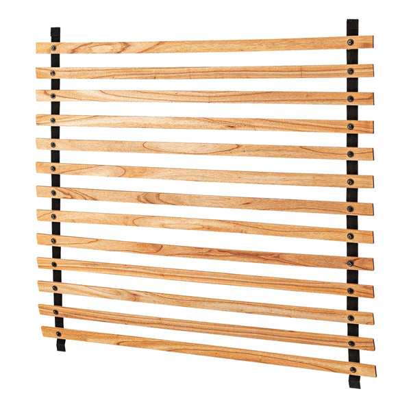 天然木ならではの木目が美しく、木の温かみを感じられるワイドタイプのラダーパーテーションです。