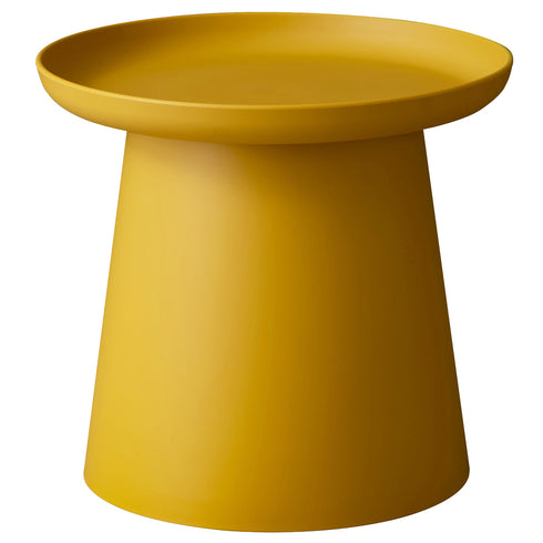 【空間の主役になるイエロー】
明るく鮮やかなイエローのロンドラウンドテーブルは、リビングや寝室などに置くだけで空間をパッと華やかにしてくれます。