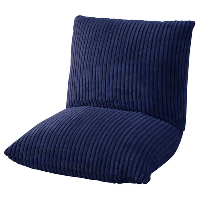 【凛とした佇まいのネイビー】
上質で落ち着いた印象を与えるネイビーカラーのコーデュロイ生地が、お部屋のアクセントとなり空間全体を引き締めます。