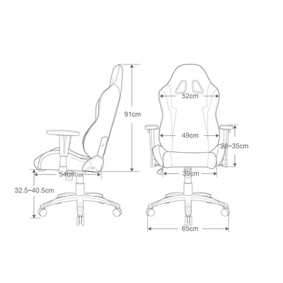 AKRacing Wolf ゲーミングチェア(W650×D650×H1240-1310)
