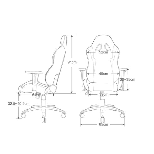 AKRacing Wolf ゲーミングチェア(W650×D650×H1240-1310)