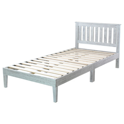 【美しい木目のパイン材フレーム】
天然パイン材の温もりと、シャビーシックなホワイト塗装が絶妙に調和した、こだわりのデザインを堪能してください。