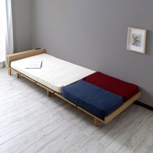 【限られた空間を最大限に活用】
ワンルームや一人暮らしのお部屋でも、日中はソファとして空間を広く使い、夜はベッドとしてゆったり眠れるから、スペースを有効活用して理想の暮らしを叶えます。