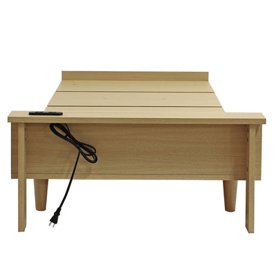 【枕元で充電、便利な電源付き】
ヘッドボードにはUSBポートと2口コンセントを備えているため、ベッドの上でスマートフォンを操作したり、リラックスタイムのお供になる照明を置いたりと、使い方の幅が広がります。