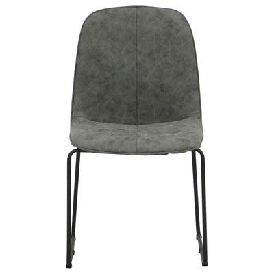 【シックな黒、空間を締める】
ループ脚がおしゃれなブラック色のダイニングレザーチェア、落ち着いた色合いが洗練されたダイニング空間を演出します。