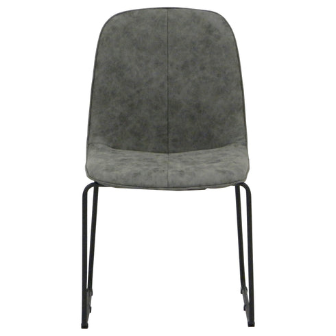 【シックな黒、空間を締める】
ループ脚がおしゃれなブラック色のダイニングレザーチェア、落ち着いた色合いが洗練されたダイニング空間を演出します。