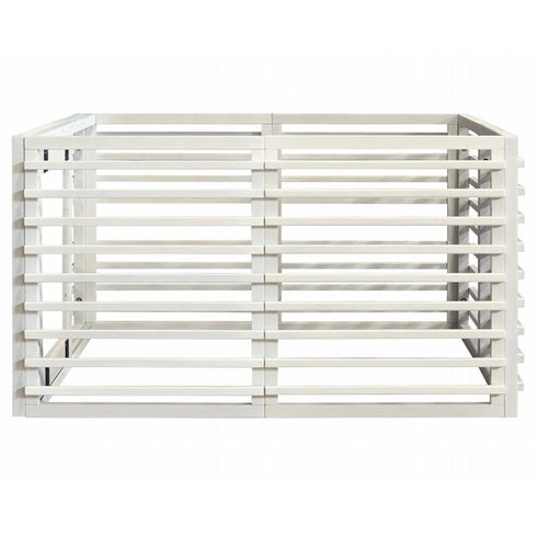 【360度美しい、ルーバーデザイン】
背面までこだわり抜いた美しいルーバーデザインは、お部屋の間仕切りとしても活躍し、どこから見てもインテリア性を損なうことがありません。