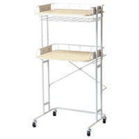 【洗練されたデザイン】スチールフレームと天然木パイン材の組み合わせが、どんな空間にも馴染む優しい雰囲気を醸し出します。