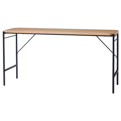 オーク材とスチール素材を組み合わせてライトヴィンテージの雰囲気を感じられる「グラムシリーズ」の幅1400mmのデスクです。