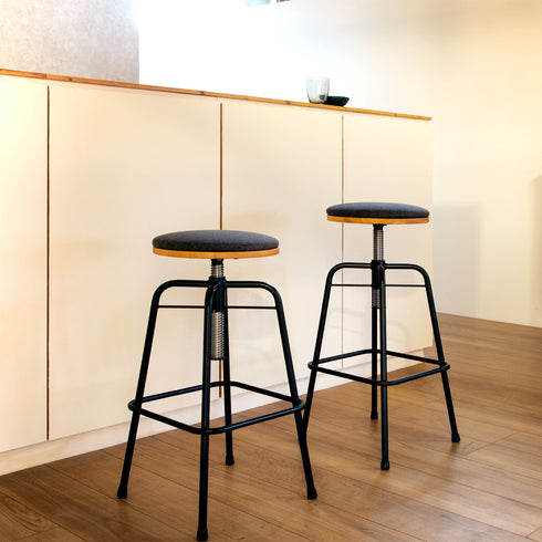 グラム スツール ハイタイプ(W440×D440×H590-710)