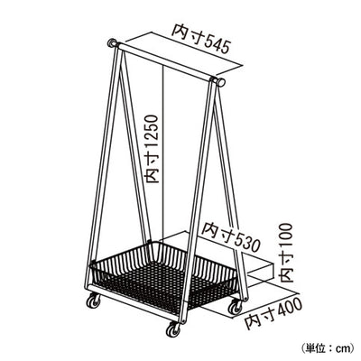リヴ コートハンガー 木のインテリア(W660×D415×H1405)