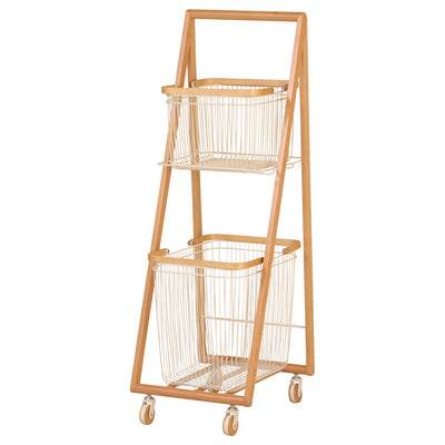 【暮らしに馴染むバスケット】
北欧の暮らしをイメージした、天然木とスチールの柔らかなデザインが、あなたの日常にそっと寄り添い、便利で快適な空間を演出します。