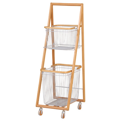 【細部までこだわりのデザイン】
天然木をあしらったキャスターや、持ちやすい取っ手など、細部にまでこだわったデザインが、日々の使いやすさと愛着を生み出します。