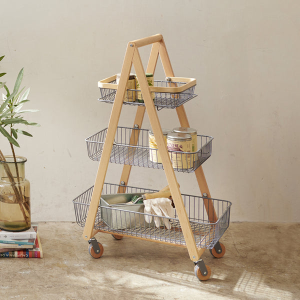 使いやすく、"Livable(住みやすい)"暮らしに寄り添ってくれるインテリア「リヴシリーズ」のキャリーバスケットワゴンMです。