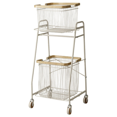 【柔らかな白、天然木の温もり】
清潔感あふれるホワイトスチールと、優しい風合いの天然木が織りなすコントラストが、どんな空間にも柔らかな光と温もりを添える。