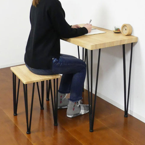 アート ダイニング3点セット〈テーブル/チェア〉