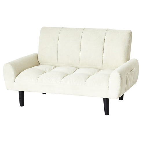 【明るく優しい、ミルキーホワイト】
コーデュロイの畝が優しい表情を見せるミルキーホワイトは、お部屋をパッと明るくし、コンパクトな設計ながらも、ゆったりとくつろげる座り心地を提供します。