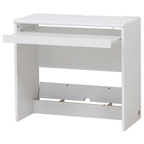 天板下に収納されているスライド式のテーブルを引き出すことで、作業スペースを拡張することができ、机上を広々と使うことができます。