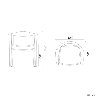 ザ・チェア(W640×D545×H765)