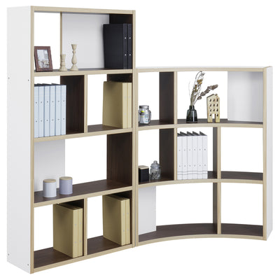 サイドジョイントによりしっかりと連結することができ、高さの異なるハイシェルフと組み合わせて段違いにもできます。