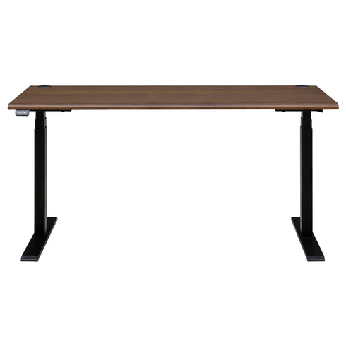 【ウォールナットが彩る上質な空間】
指一本でスムーズに高さを変えられる静音設計の電動昇降デスクで、理想のワークスタイルを実現してください。