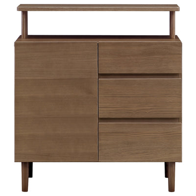 【シックに映えるブラウン】
落ち着いたブラウンの色合いとタモ材の美しい木目が、お部屋に深みと上質な雰囲気をもたらし、ワンランク上の空間を演出します。